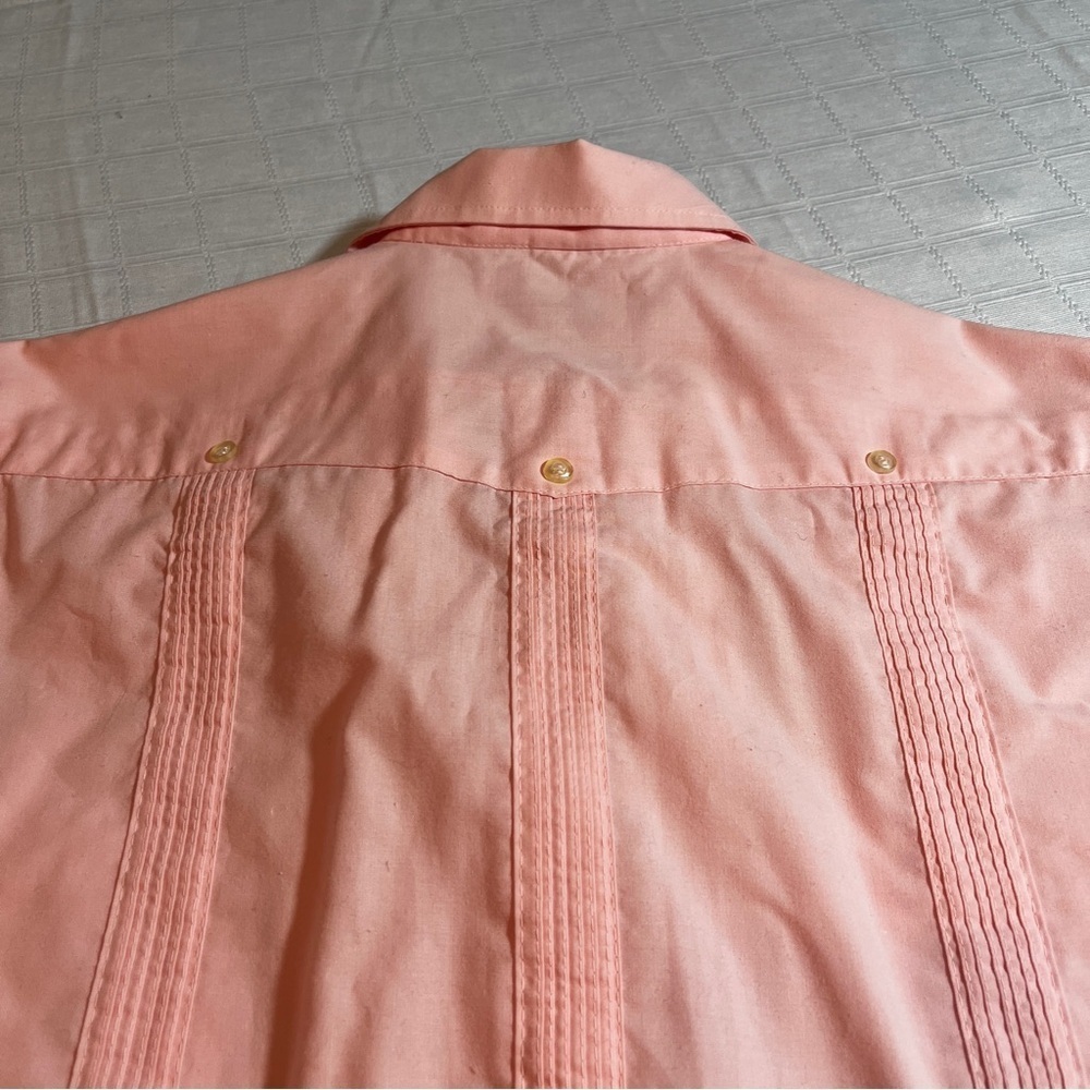 Vintage Midcentury Haband Pink Embroidered Cowgirl Glam Western Button Up Medium - Picture 9 of 11